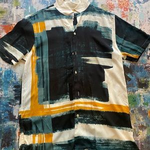 Relaxed Fit Button Up